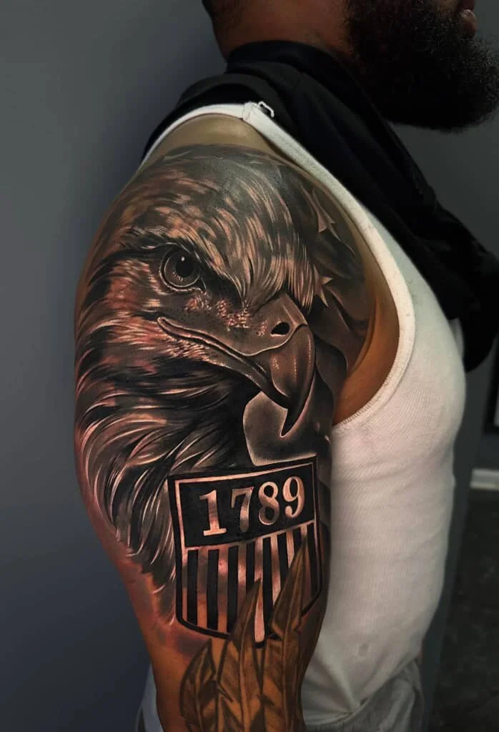 Eagle realism tattoo by Alexander Terrero Sánchez